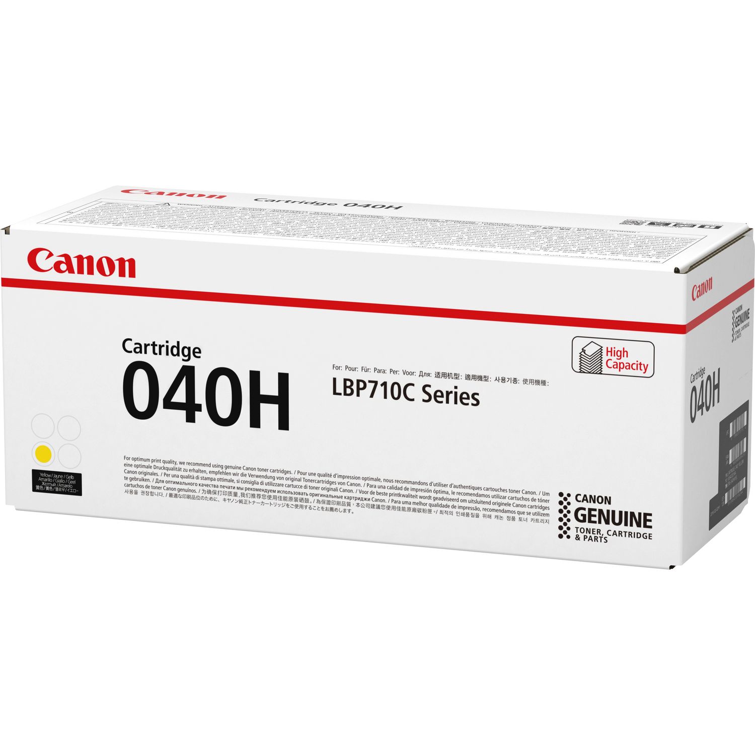 Canon imageCLASS LBP-710/712CX Yellow High Yield Toner Cartridge (10000 Page Yield) (NO. 040HY) (0455C001)