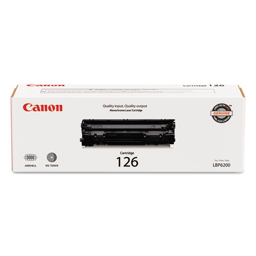 Canon LBP-6200/6230/6240 Black Toner Cartridge (2100 Page Yield) (CRG-126) (3483B001)