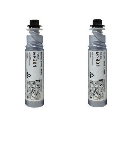 Compatible Lanier MP-301 Series Black Toner Cartridge (2/PK-8000 Page Yield) (TYPE MP301) (484-17142PK)