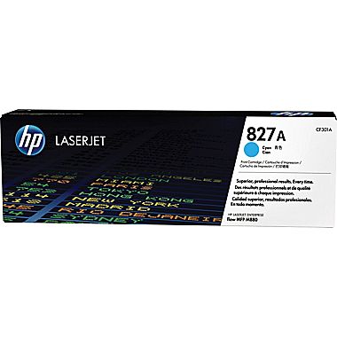 HP Color LaserJet Enterprise M880 Cyan Toner Cartridge (32000 Page Yield) (NO. 827A) (CF301A)