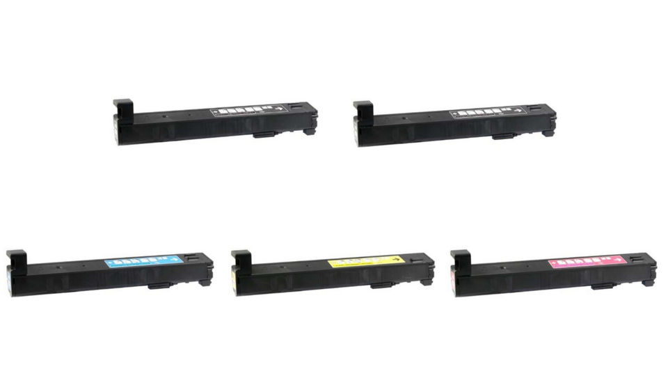Compatible HP Color LaserJet Enterprise M855 Toner Cartridge Combo Pack (2-BK/1-C/M/Y) (NO. 826A) (CF3102B1CMY)