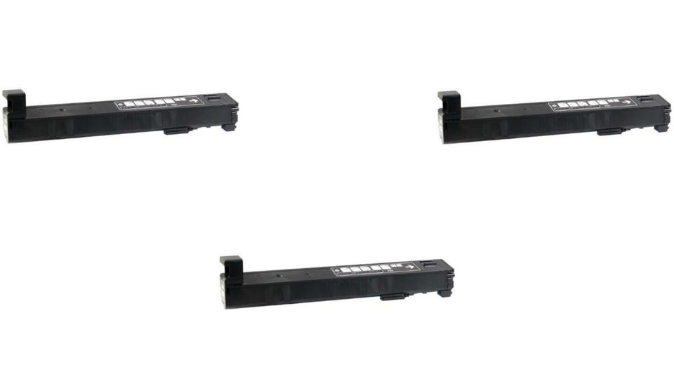 Compatible HP Color LaserJet Enterprise M855 Black Toner Cartridge (3/PK-29000 Page Yield) (NO. 826A) (CF310A3PK)