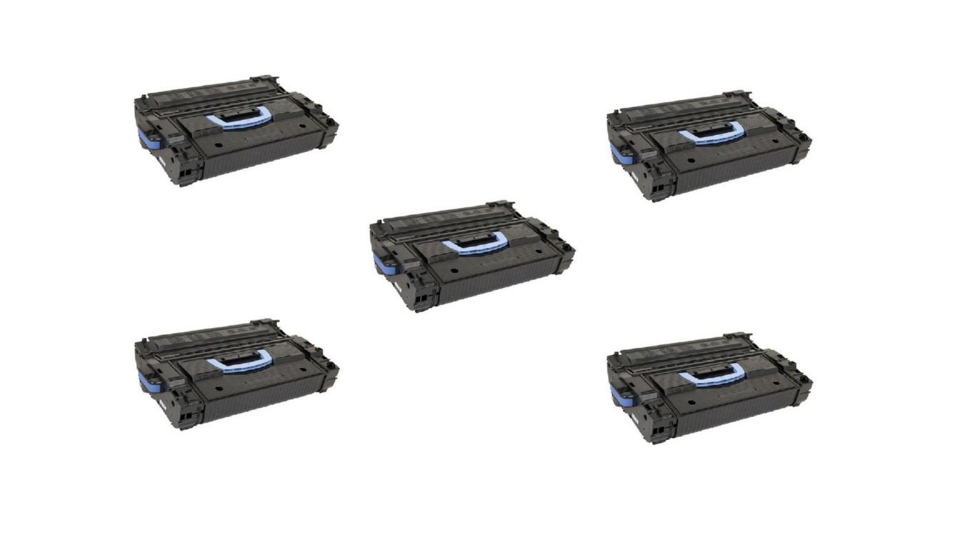 Compatible HP LaserJet Enterprise M806/M830 Black Jumbo Toner Cartridge (5/PK-42000 Page Yield) (NO. 25X) (CF325XJ5PK)