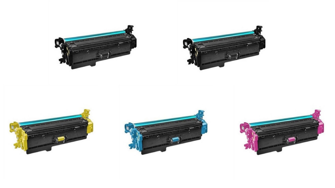 Compatible HP Color LaserJet Enterprise M552/553/577 Toner Cartridge Combo Pack (2-BK/1-C/M/Y) (NO. 508X) (CF36X2B1CMY)
