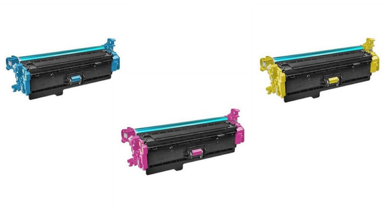 Compatible HP Color LaserJet Enterprise M552/553/577 Toner Cartridge Combo Pack (C/M/Y) (NO. 508X) (CF36XCMY)