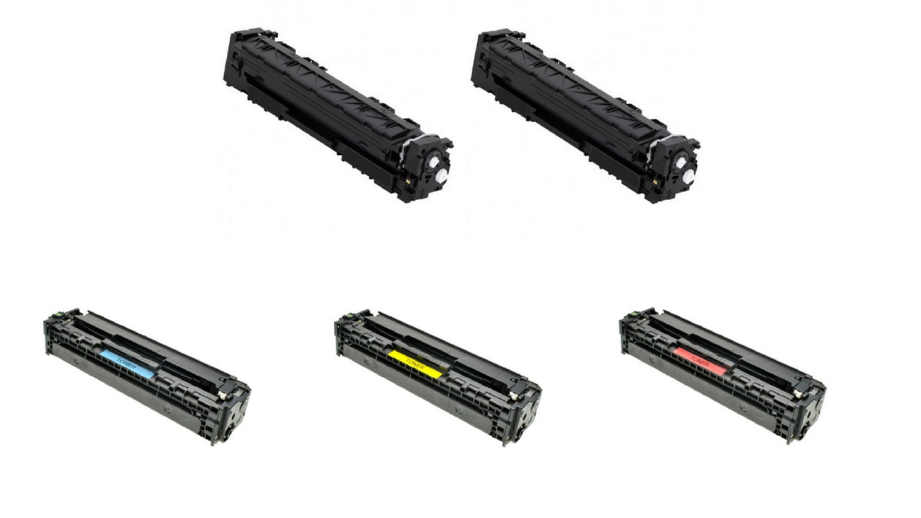 Compatible HP Color LaserJet Pro M377/452/477 Toner Cartridge Combo Pack (2-BK/1-C/M/Y) (NO. 410A) (CF410A2BK1CMY)