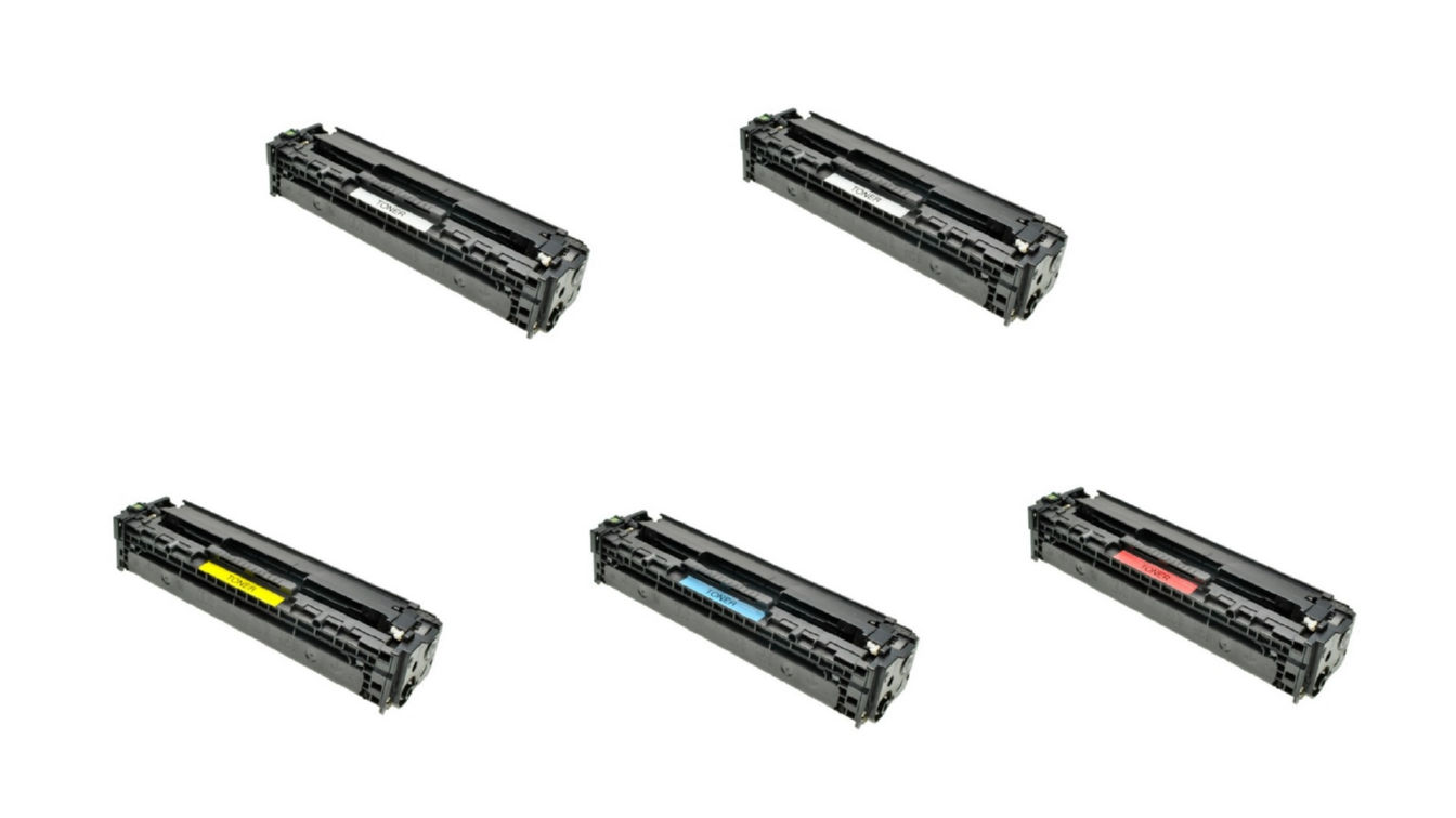 Compatible HP Color LaserJet Pro M377/452/477 High Yield Toner Cartridge Combo Pack (2-BK/1-C/M/Y) (NO. 410X) (CF410X2BK1CMY)
