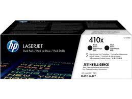 HP Color LaserJet Pro M377/452/477 Black High Yield Toner Cartridge (2/PK-6500 Page Yield) (NO. 410X) (CF410XD)