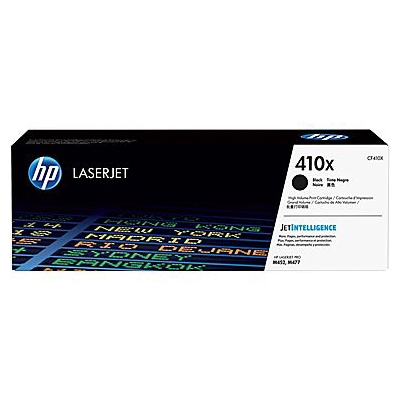 HP Color LaserJet Pro M377/452/477 Black High Yield Toner Cartridge (6500 Page Yield) (NO. 410X) (CF410X)