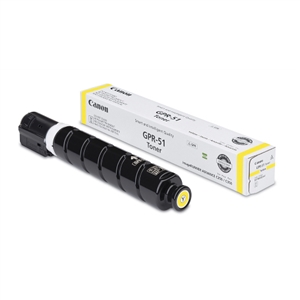 Canon IR-ADVANCE C250/C255/C350/C355 Yellow Toner Cartridge (21500 Page Yield) (GPR-51Y) (8519B003)