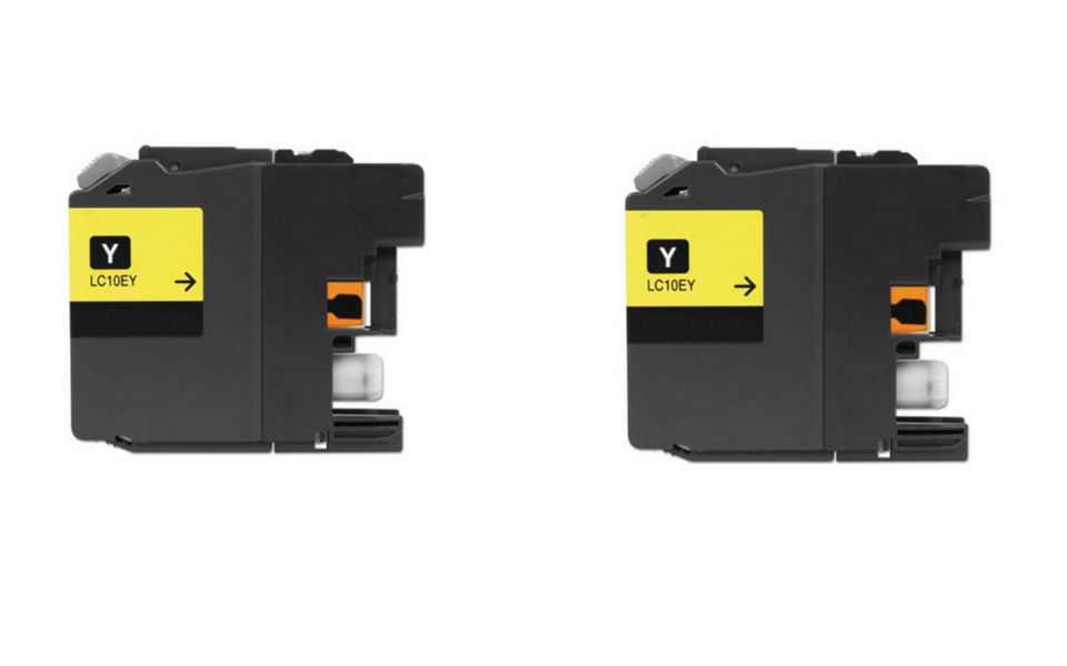 Compatible Brother MFC-J6925DW Yellow Inkjet (2/PK-1200 Page Yield) (LC-10EY2PKS)
