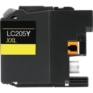 Compatible Brother LC-205Y Extra High Yield Yellow Inkjet (1200 Page Yield)