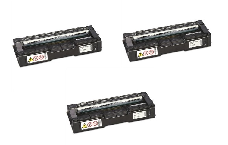 Compatible Ricoh SP-C250/261 Black Toner Cartridge (3/PK-2300 Page Yield) (TYPE C250A) (4075393PK)