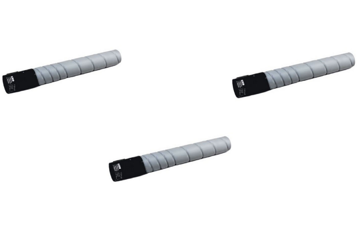 Compatible Konica Minolta bizhub C258/308/368 Black Toner Cartridge (3/PK-28000 Page Yield) (TN-324K3PK)