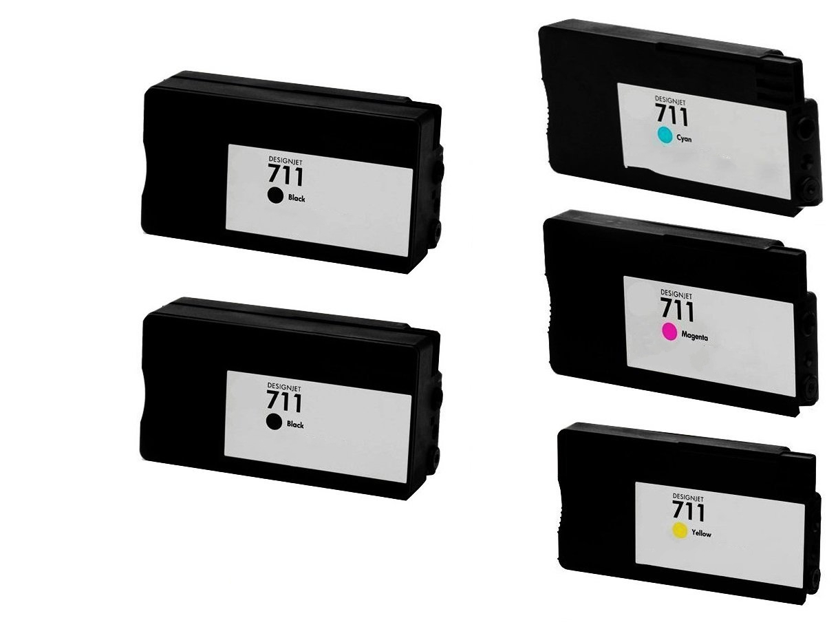 Compatible HP DesignJet T120/T520 Inkjet Combo Pack (2-BK/1-C/M/Y) (NO. 711) (CZ132B1CMY)