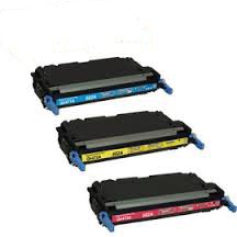 Compatible HP Color LaserJet 3600 Toner Cartridge Combo Pack (C/M/Y) (NO. 502A) (Q647CMY)