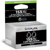 Lexmark NO. 155XL Return Program Black High Yield Inkjet (2/PK-750 Page Yield) (14N1837)