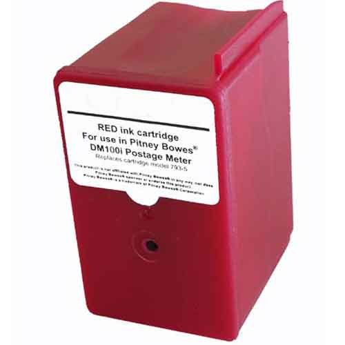 Compatible Pitney Bowes DM-100i/200 Red Postage Meter Inkjet (793-5)