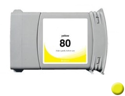 Compatible HP NO. 80 Yellow Inkjet (350ML-4400 Page Yield) (C4848A)
