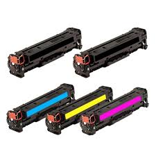 Compatible HP Color LaserJet Pro M476 Toner Cartridge Combo Pack (2-BK/1-C/M/Y) (NO. 312A) (CF3802B1CMY)
