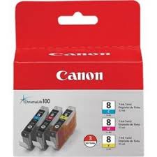 Canon CLI-8 Inkjet Combo Pack (C/M/Y) (0621B016)