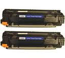 Compatible HP LaserJet P1005/P1009 Toner Cartridge (2/PK-1500 Page Yield) (NO. 35A) (CB435D)