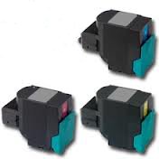 Compatible Lexmark C540/543/544/X544/546/548 Toner Cartridge Combo Pack (C/M/Y) (C540H2CMY)