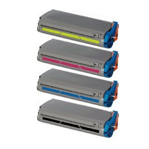 Compatible Okidata C9300/9500 Toner Cartridge Combo Pack (BK/C/M/Y) (TYPE C5) (4196360MP)