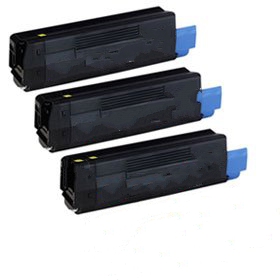 Compatible Okidata C5850/5950 Black Toner Cartridge (3/PK-8000 Page Yield) (438657243PK)