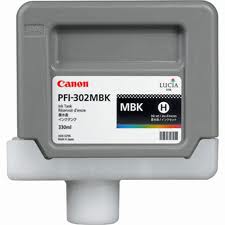 Canon PFI-302MBK Matte Black Standard Yield Wide Format Inkjet (330 ML) (2215B001AA)