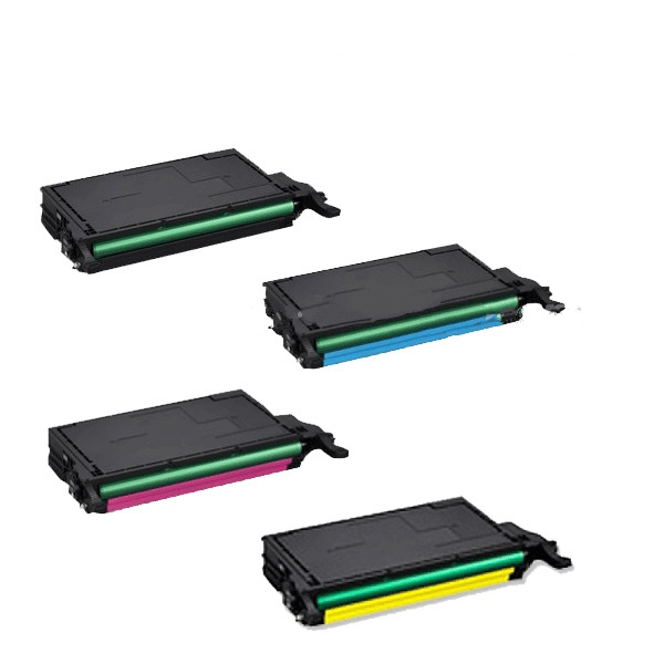 Compatible Samsung CLP-600/650 Toner Cartridge Combo Pack (BK/C/M/Y) (CLT-P600C)