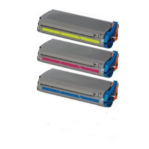 Compatible Okidata ES-2024/2426 Toner Cartridge Combo Pack (C/M/Y) (TYPE C4) (5211490CMY)