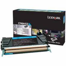 Lexmark C746/748 Cyan Return Program Toner Cartridge (7000 Page Yield) (C746A1CG)