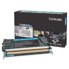 Lexmark C748 Cyan Toner Cartridge (10000 Page Yield) (C748H2CG)