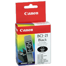 Canon BCI-21BK Black Inkjet (200 Page Yield) (0954A003AA)