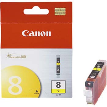 Canon CLI-8Y Yellow Inkjet (280 Page Yield) (0623B002)