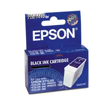 Epson Stylus Color 500/600 Black Inkjet (540 Page Yield) (S020187)