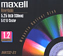 Maxell 5.25 inch Re-writable Optical Disc (1.2GB) (622310)
