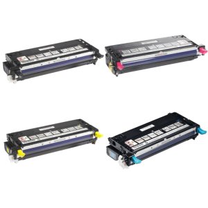 Compatible Dell 3110/3115 Toner Cartridge Combo Pack (BK/C/M/Y) (8000 Page Yield) (BCMY3115)