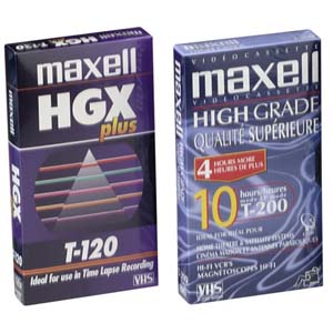 Maxell 160 Minute T-160 Video Cassette Tape (10/PK) (225804)