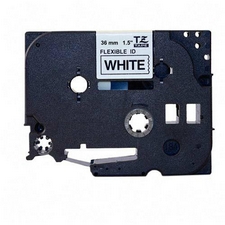 Brother Black on White ID Flexible P-Touch Label Tape (1.5IN x 26.2Ft.) (TZ-FX261)