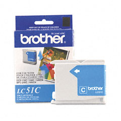 Brother LC-51C Cyan Inkjet (400 Page Yield)