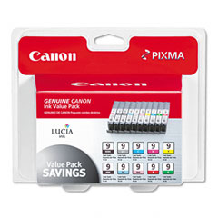 Canon PGI-9 Color Inkjet Combo Pack (BK/C/M/Y/R/G/GY/PB/PC/PM) (1033B005)
