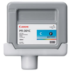 Canon PFI-301C Cyan Standard Yield Wide Format Inkjet (330 ML) (1487B001AA)