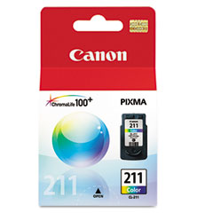 Canon CL-211 Color Standard Capacity Inkjet (244 Page Yield) (2976B001AA)