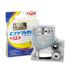 Dymo D1 Black on Clear Label Tape (3/8in x 23 Ft.) (40910)