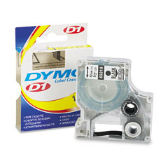 Dymo D1 Black on Clear Label Tape (1/2in x 23 Ft.) (45010)