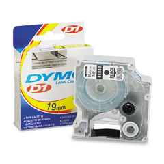 Dymo D1 Black on Clear Label Tape (3/4in x 23 Ft.) (45800)