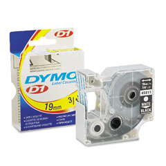 Dymo D1 White on Black Label Tape (3/4in x 23 Ft.) (45811)
