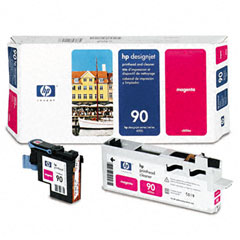 HP NO. 90 Magenta Inkjet Printhead and Cleaner (C5056A)
